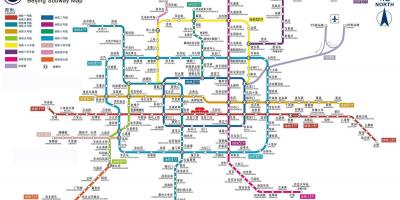 Pekingu stanici podzemne željeznice mapu