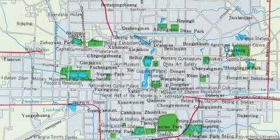 Mapa Pekingu grad