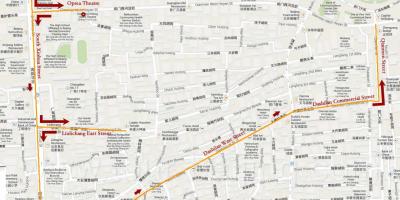 Mapa Pekingu hoda obilazak 