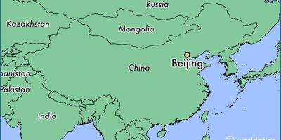 Mapa Pekingu lokaciju na svijetu