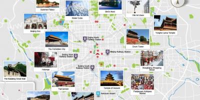 Pekingu mjesta interesa mapu