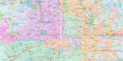 Mapa Pekingu ulice