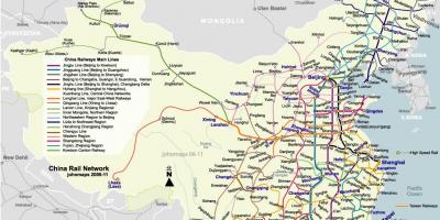 Pekingu željezničke mapu