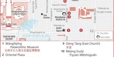 Wangfujing ulična mapa
