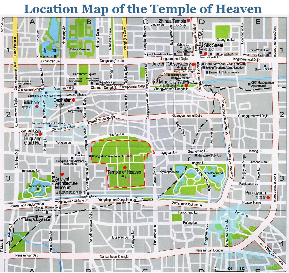 mapa hram raja 