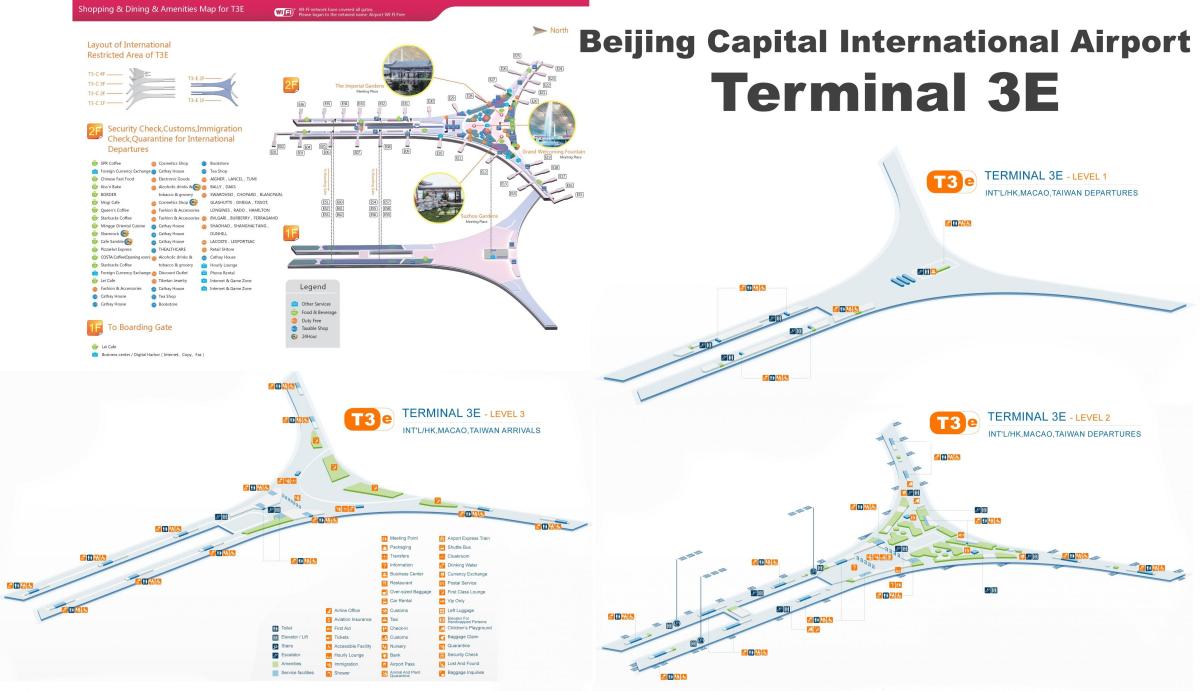 Pekingu terminal 3 mapu