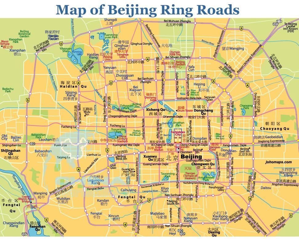 Pekingu prsten mapu