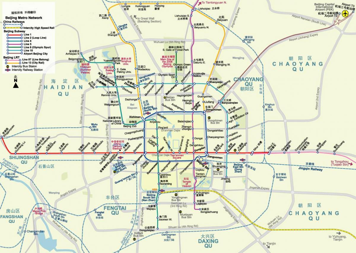 Peking metro mapu