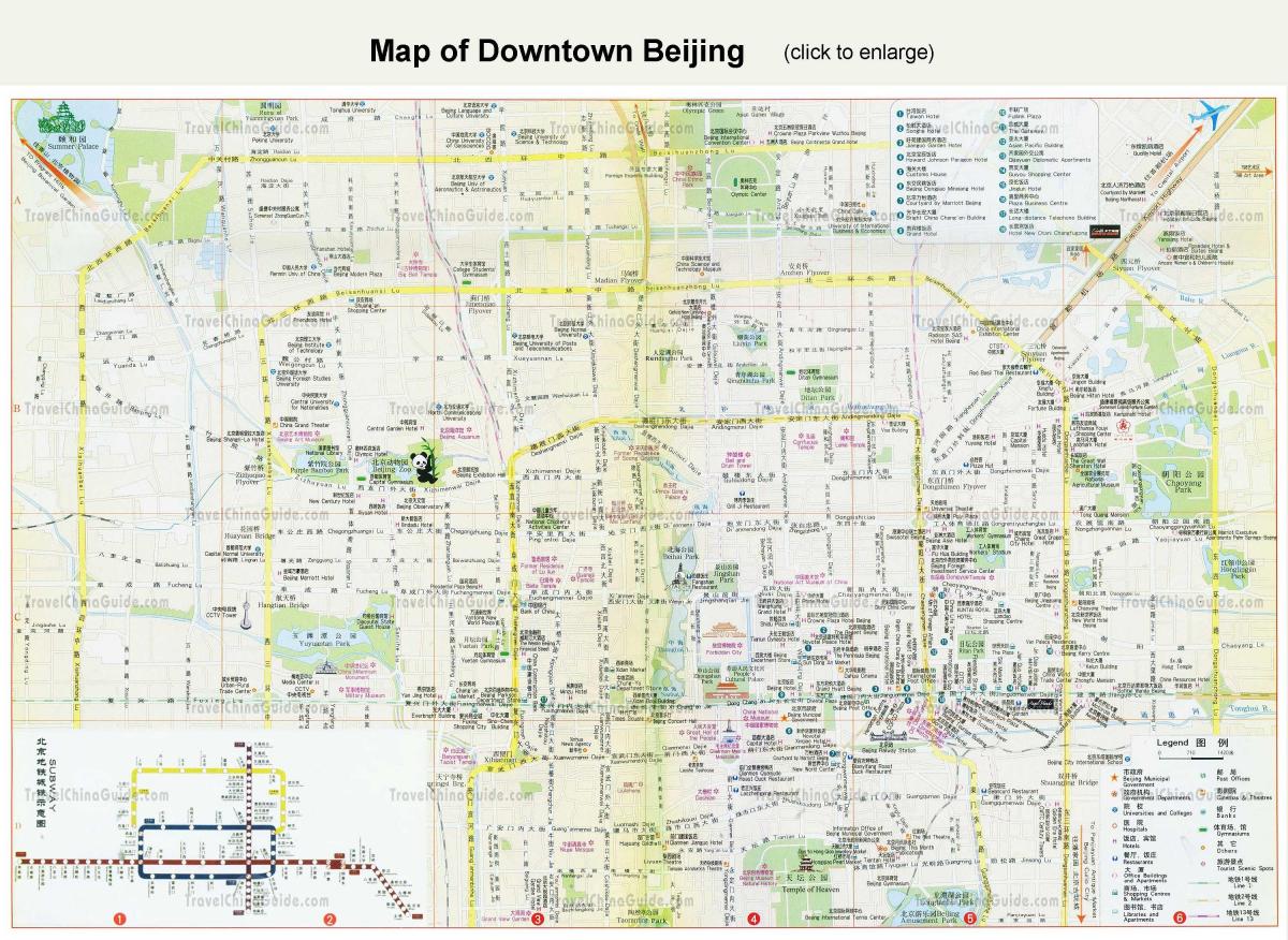u centru Pekingu mapu